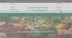 Desktop Screenshot of cooksfarmshop.co.uk